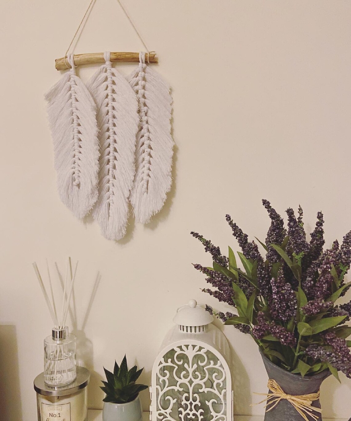 Feather wall hanging Etsy