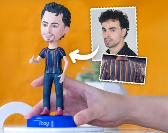 TinyYou: Custom Figurine from photo - Handcrafted Personalized Doll  - Single Person made to order - Birthday / Anniversary gift