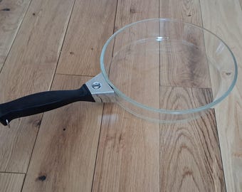 Vintage Solidex France Clear Glass 8 Inch Frying Pan Skillet | Rare