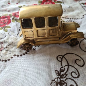 Messing Miniatur Oldtimer Vintage Figur Sammelfigur Ornament