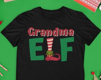 Grandma Elf, Elf Shirt, Christmas Elf, Grandma Elf Shirt, Grandma Xmas, Matching Elf, Family Elf, Matching Elf PJs, Grandma Elf Shirt