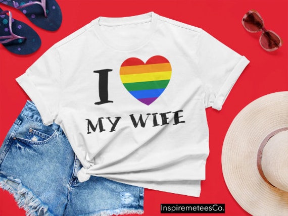 Wifey Lesbian T-Shirt Sexy Lips Sparkle Gay Pride Wifey Lesbian T-Shirt Sexy Lips Sparkle Gay Pride