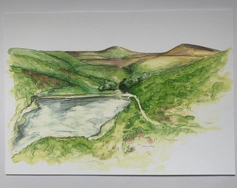 Giclée Fine Art A4 'Wessenden Head Reservoir'