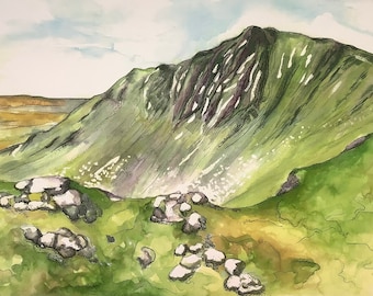 Giclée Fine Art A2 Print ‘Dow Crag, from Old Man of Coniston’