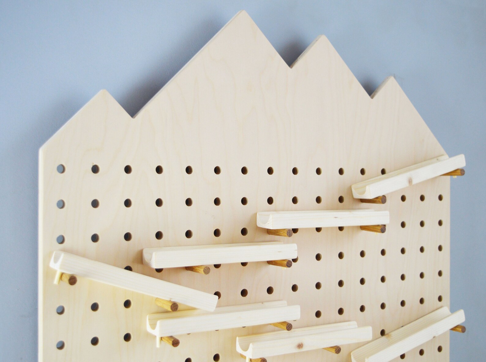 Mountain Pegboard Ball Track Marble Run Etsy