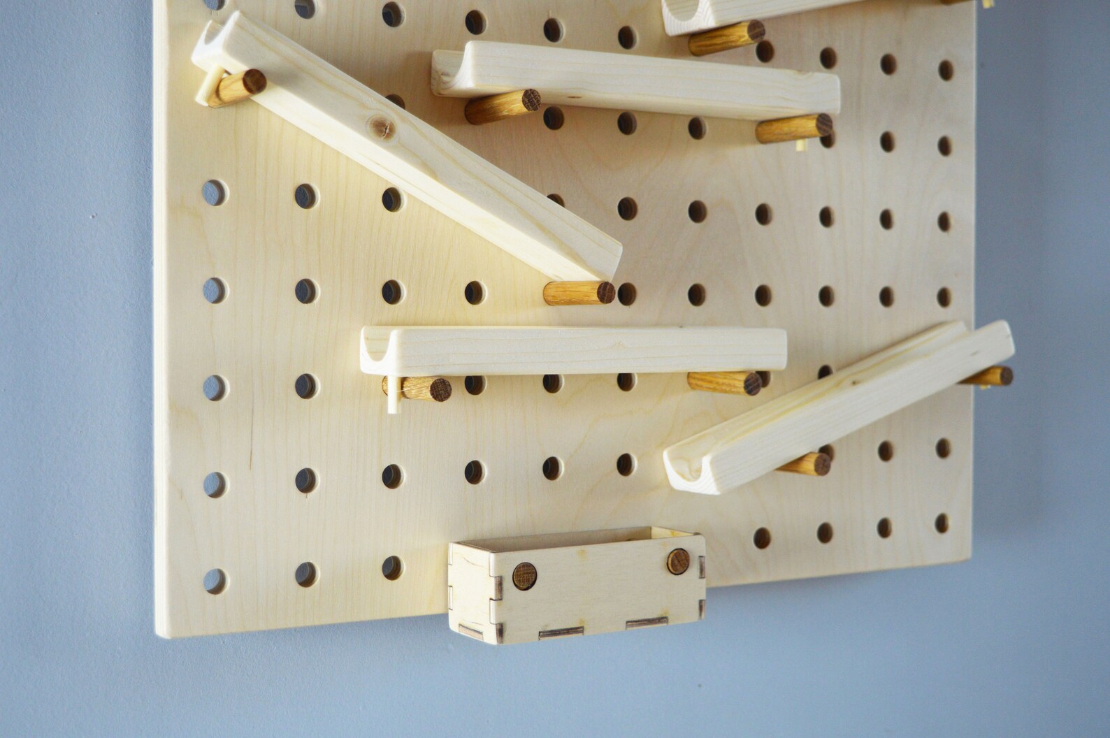 Mountain Pegboard Ball Track Marble Run Etsy
