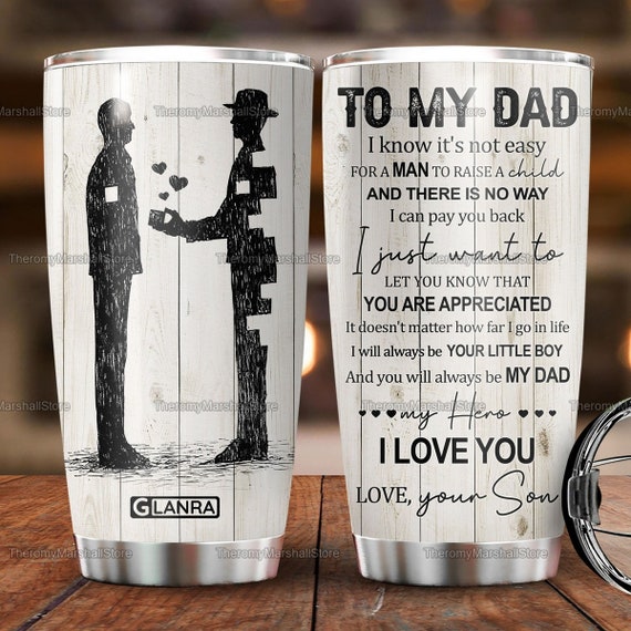 To My Dad From Son Tumbler Dad Gift From Son Tumbler Funny Etsy