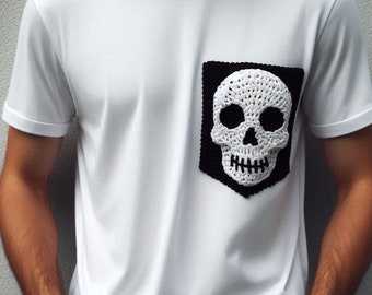 Halloween Skull T-shirts Mens, Pumpkin Men Halloween T-shirt, White Halloween Tees for Mens, Skeleton Theme T-shirt for Halloween Party