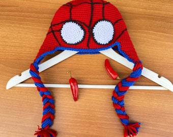 Spiderman Beanie for Baby, 100% Cotton Mayday Parker Beanie for Toddler, Cotton Baby Spider Hat Spiderman Baby Hat, Spiderman Baby Beanie