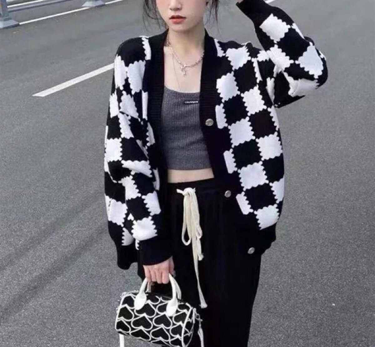 Checkered Sweater - Etsy