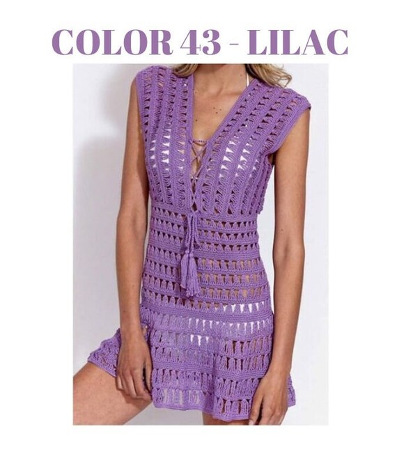 Jennifer aniston crochet clearance dress