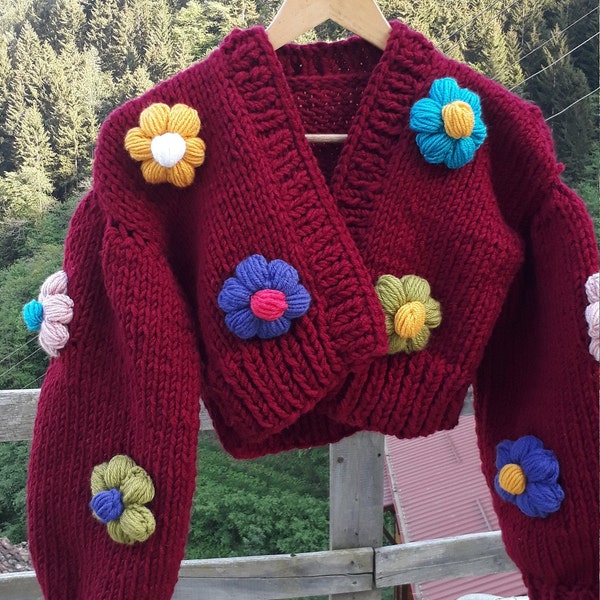 Hand Knit Jacket - Etsy