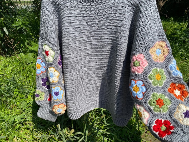 Crochet Kit: DIY Crochet Sweater Project, Beginner Friendly Crochet Kit, Crochet Diy Project Gift, DIY Crochet Sweater, Crochet Lover Gifts image 5