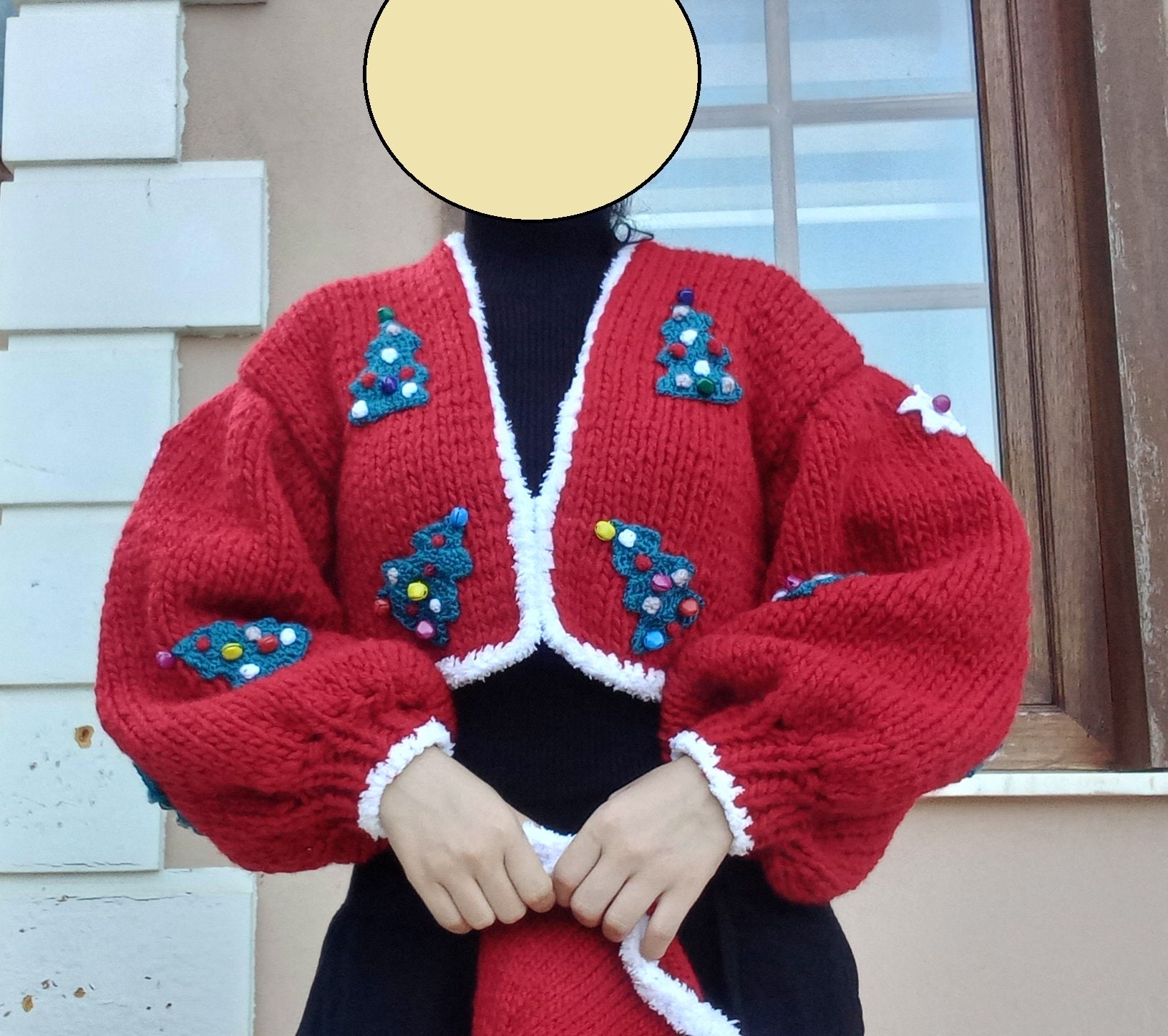 Buy Christmas Cardigan / Hat / Scarf Christmas Party Sweater Online in  India - Etsy