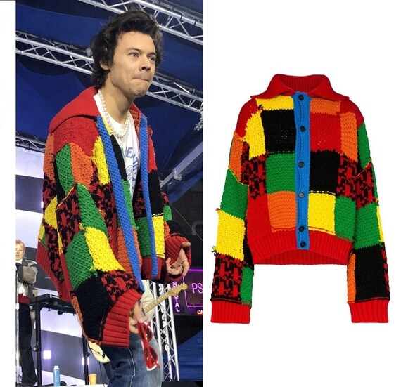 Harry Styles Cardigan Pattern for Men 