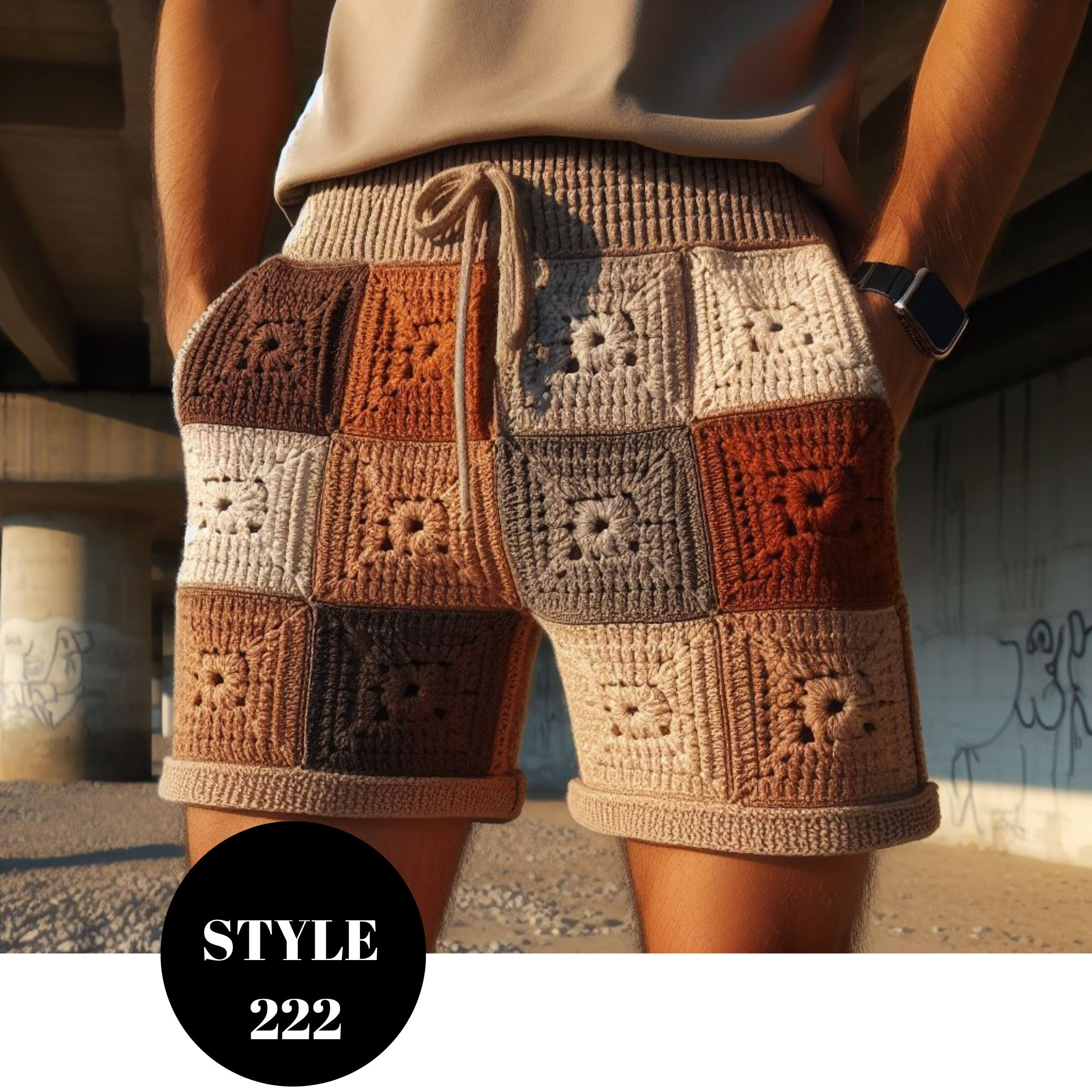 【ANTIGEL】新作Short★CROCHET BOHEME Short COLLECTION ANTIGEL CROCHET BOHEME CAMEL BOHEME