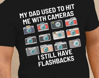 Dad Joke - My Dad Used to Hit Me With Cameras - Unisex Ultra Cotton Tee