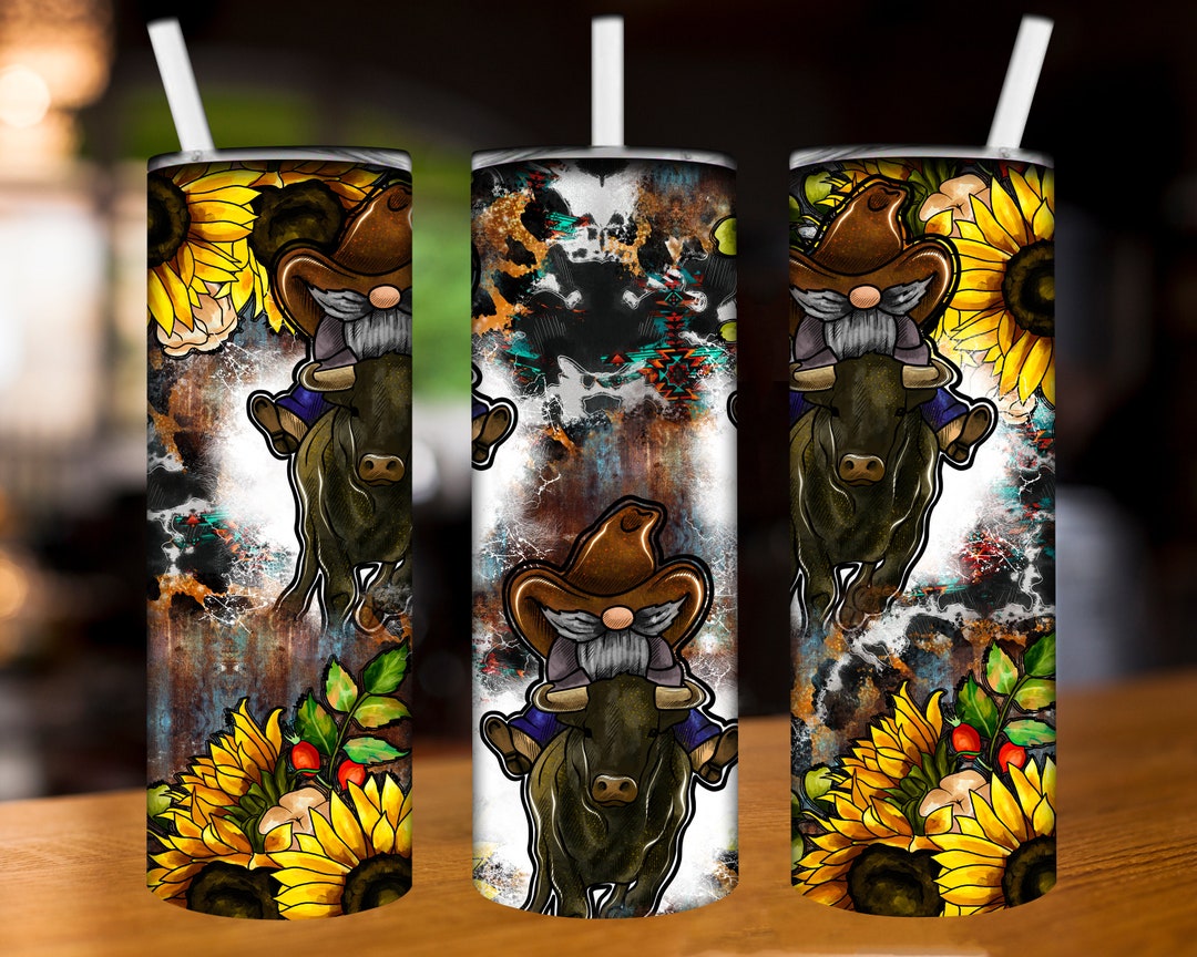 Rodeo Gnomerodeo Gnome Tumbler Png Sunflower Png Rodeo - Etsy