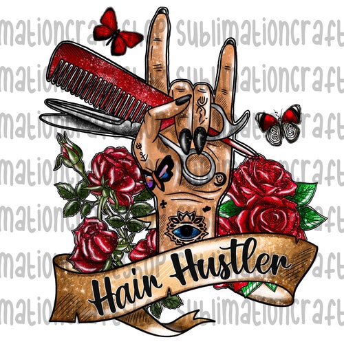 Hair Hustler PNG PNG Rose PNG Hand Png Scissors Png Comb - Etsy