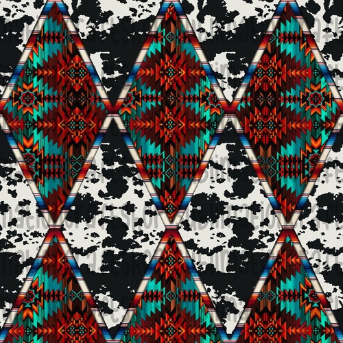 Aztec With Cowhide Pattern Aztec Design Aztec Png Pattern - Etsy