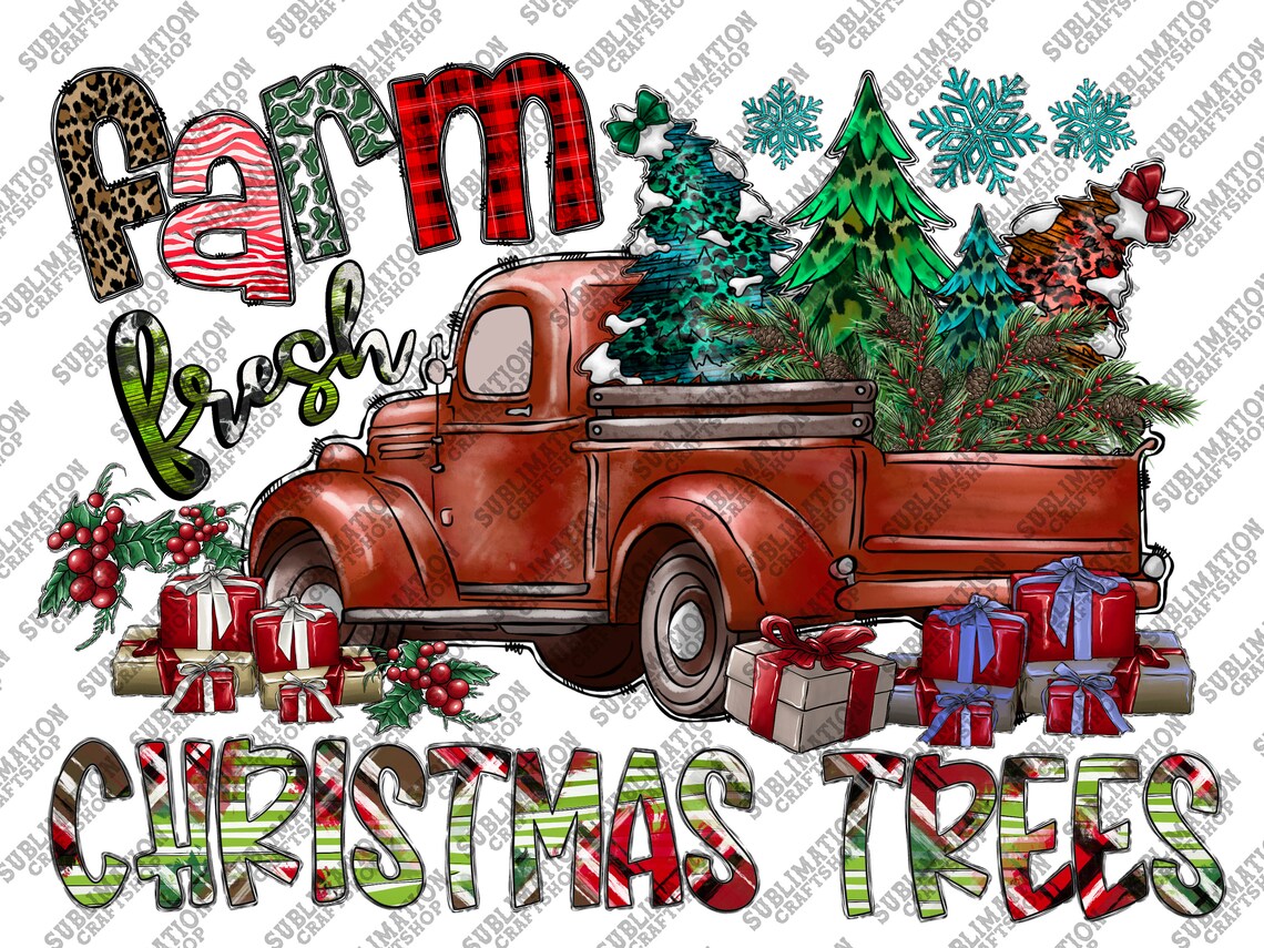 Fram Fresh Christmas Trees PNG christmas PNG Merry Etsy