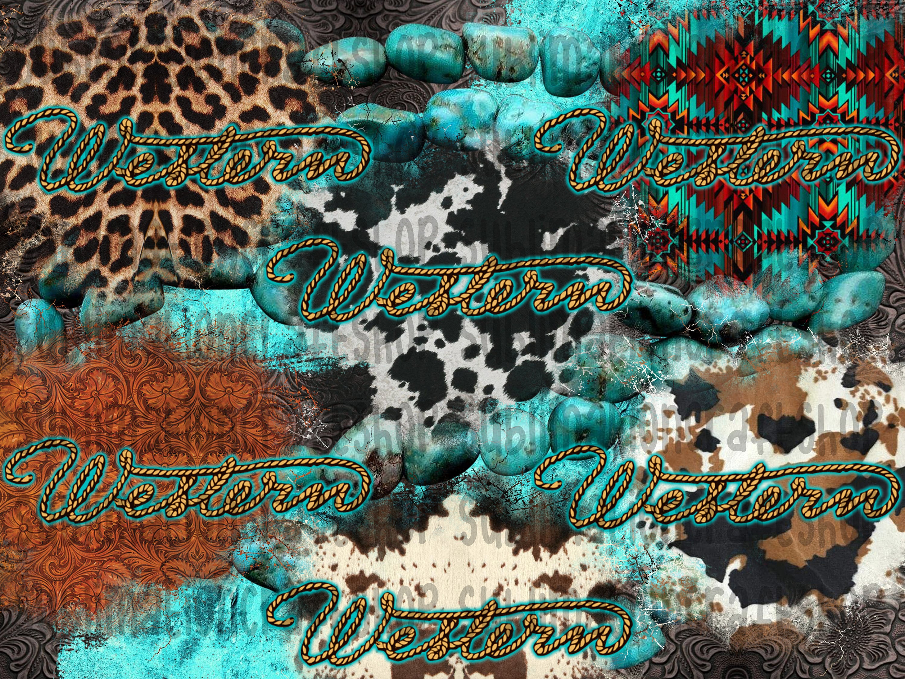 Western Pattern Western Design Western png Country Pattern Etsy