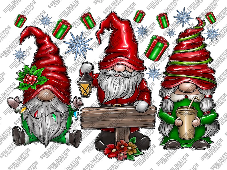 Merry Christmas Pngchristmas PNG Christmas Gnomies Gnome - Etsy