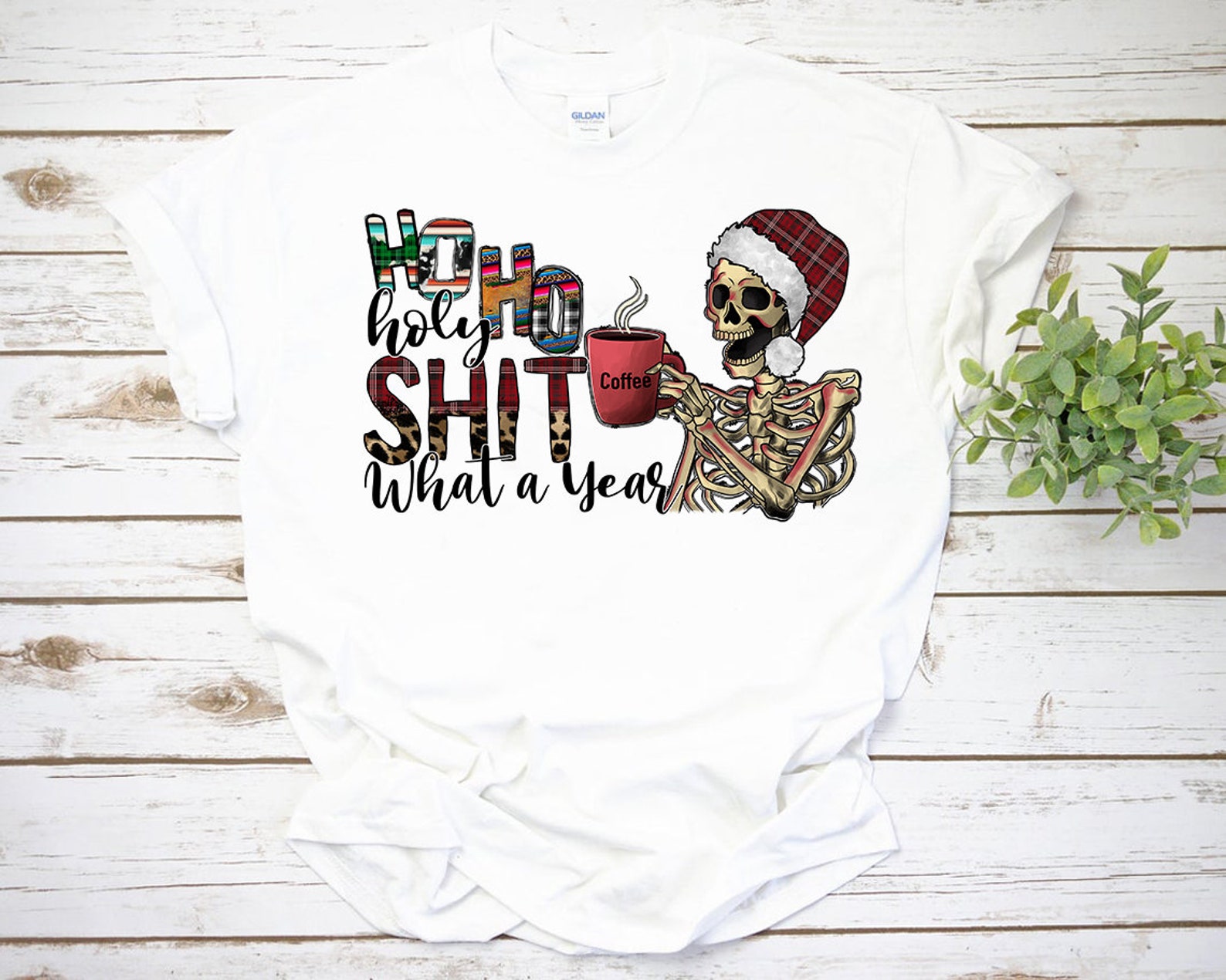 Ho Ho Holy Shıt What a Year PNG Merry Christmas Skeletor - Etsy