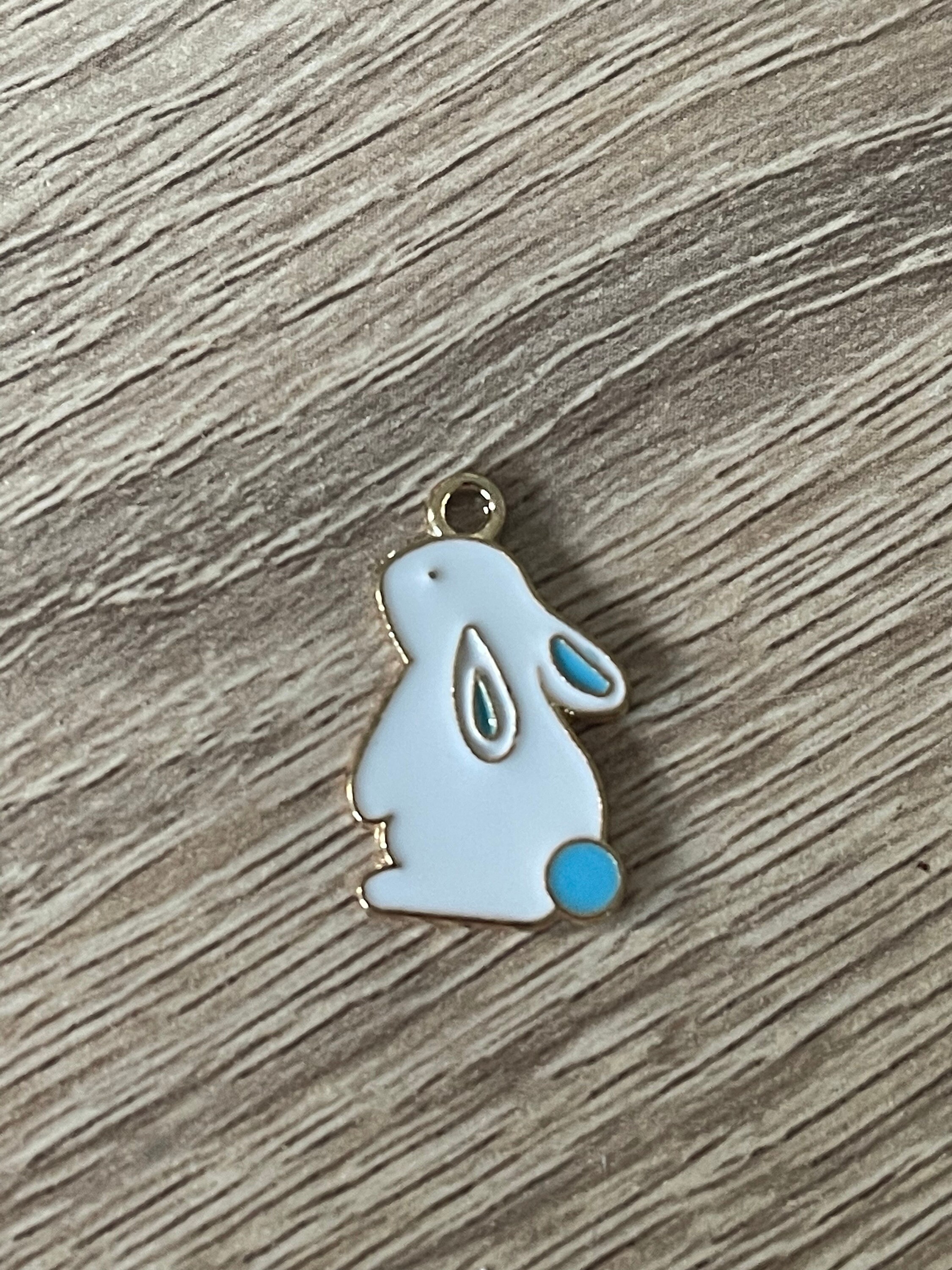 PERSONALISED BUNNY KEYRING/ Rabbit Keychain/ Token Gift/ Easter Gift ...