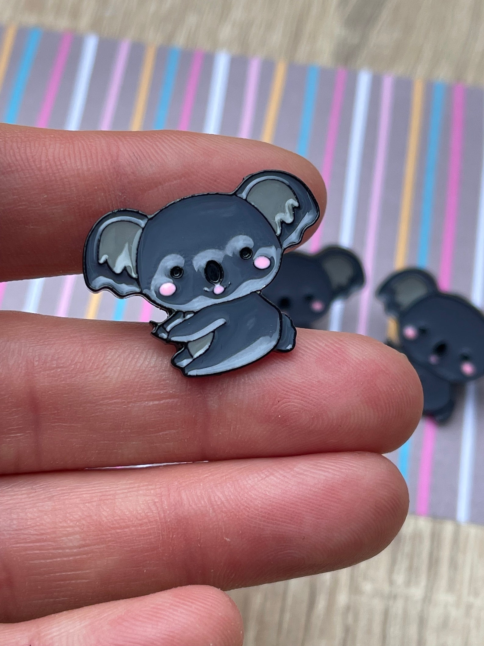 KOALA POCKET HUG / Koala Pin Badge/ Personalised/ Hug token/ Etsy