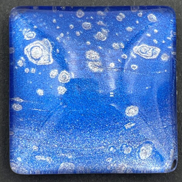 Beautiful magnet for refrigerator, desk, file cabinet, etc. - Hand-painted art, glass covered, 1x1 inch square, tiny marble-like painting