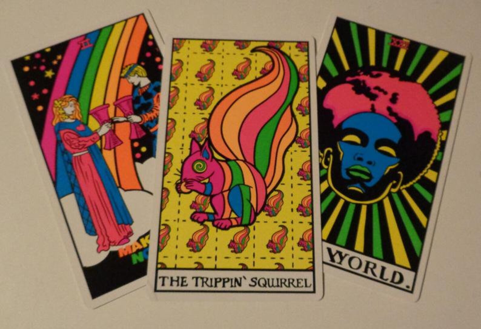 Black Light Tarot includes 5 bonus cards Etsy