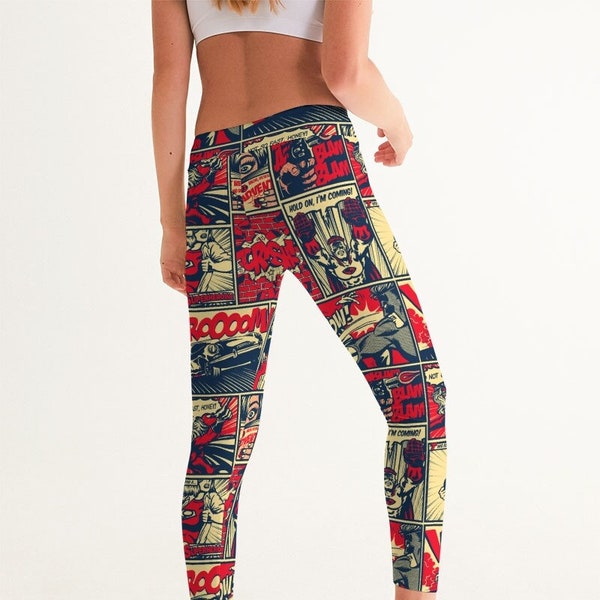Comic Leggings Etsy
