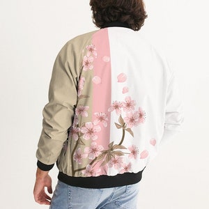 cherry blossom bomber jacket