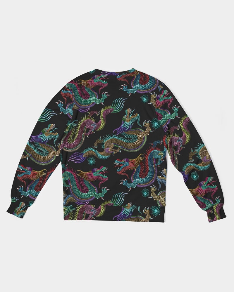 Japanese Dragons Sweatshirt embroidery Effect Chinese Dragon Sweatshirt ...
