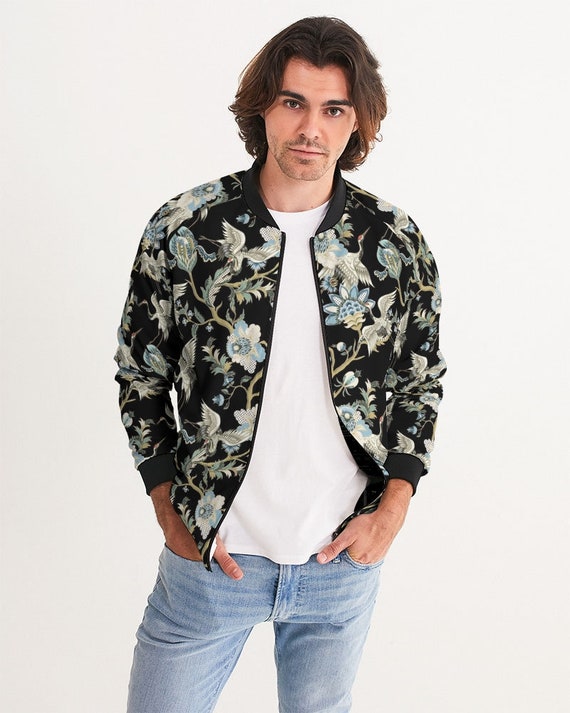 Classic Denim Jacket - Bird Toile