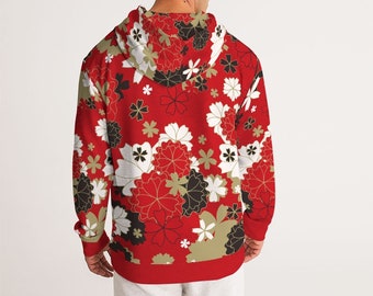Japanese Cherry Blossom Hoodie Sakura Flower Sweatshirt Festive Spring Flowers Japanese Flower Design Floral Print Hooded Sweatshirt Etsy UK