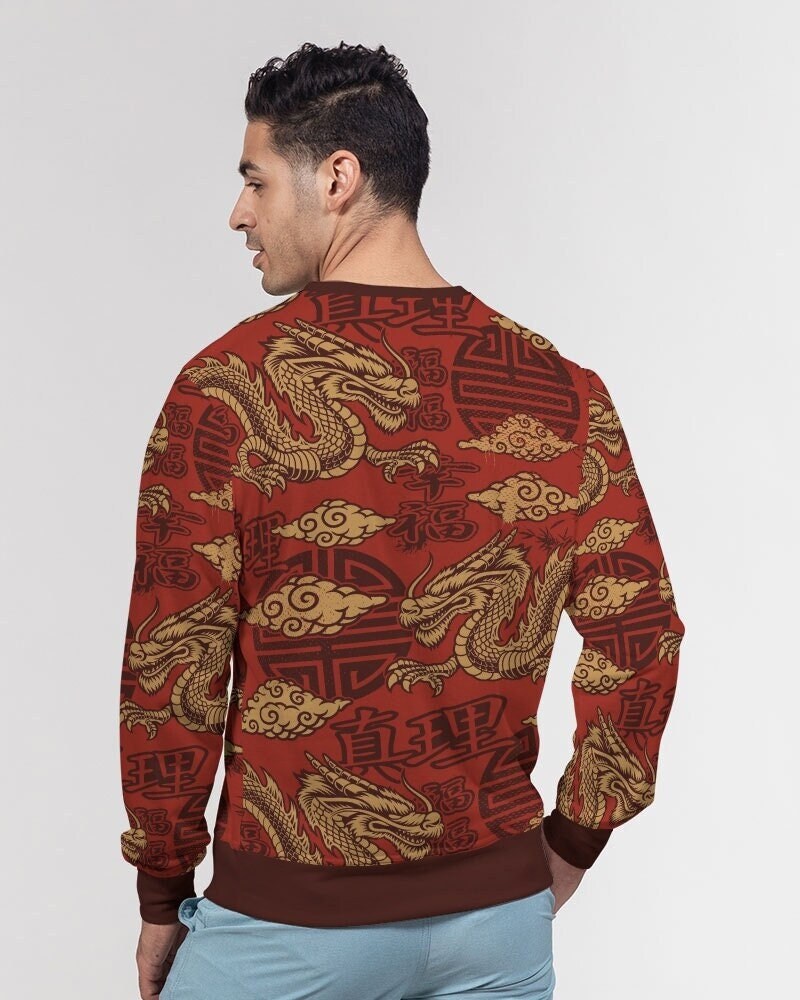 Chinese Golden Dragon Sweatshirt Asian Dragon Sweatshirt Japanese ...