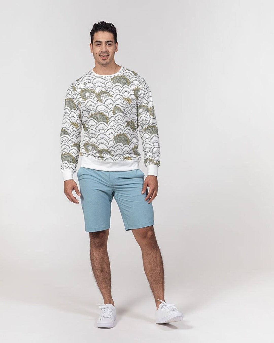 TERRY SHORT LAYER WITH NECKBAND HEART OF A DRAGON