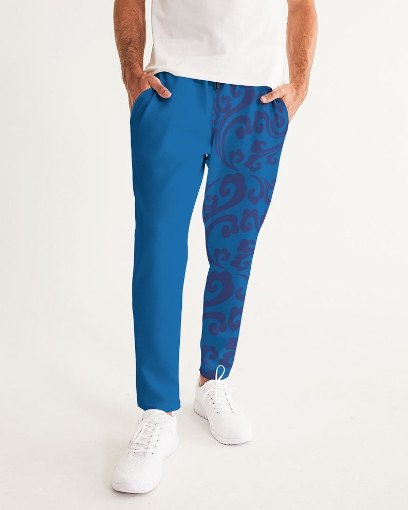 Men/'s Joggers Black Blue Casual Pants Oriental Cloud Drawing Unisex Jogger Pants Lucky Cloud Japanese Cloud Men/'s Pants