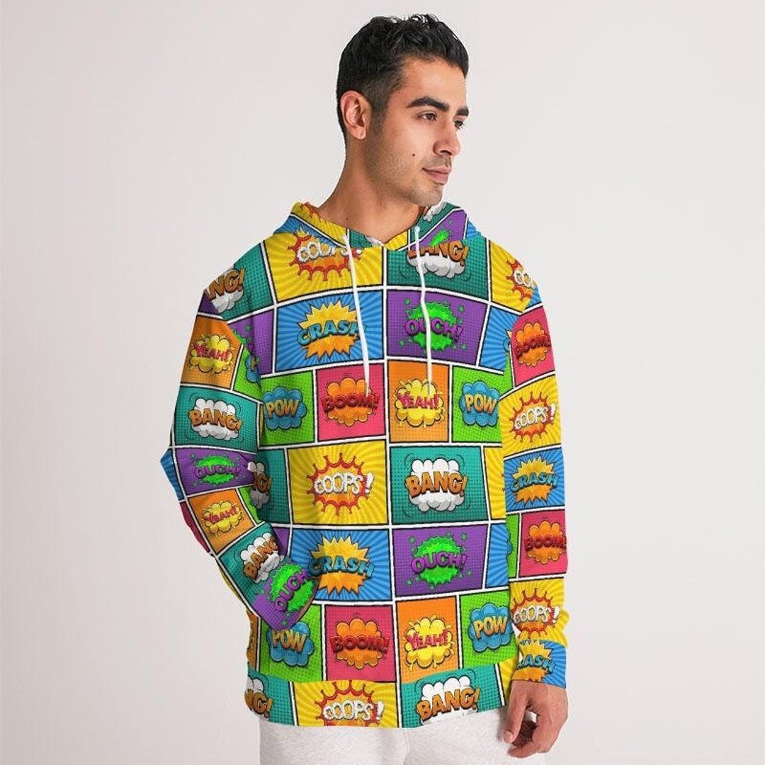 Comic Book Print Hoodie Comic Book Panel Hoodie Colorful - Etsy Canada