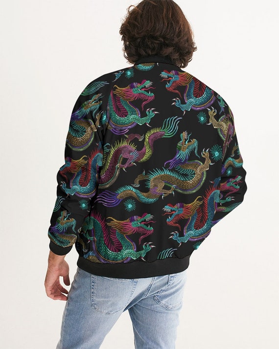 Dragon print bomber jacket cheap