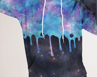 Dripping Space Hoodie Cosmic Galaxy Paint Colorful Universe Sweatshirt Celestial Space Hoodie Galaxy Drip Painting Hoodie Space Hoodie Etsy Australia