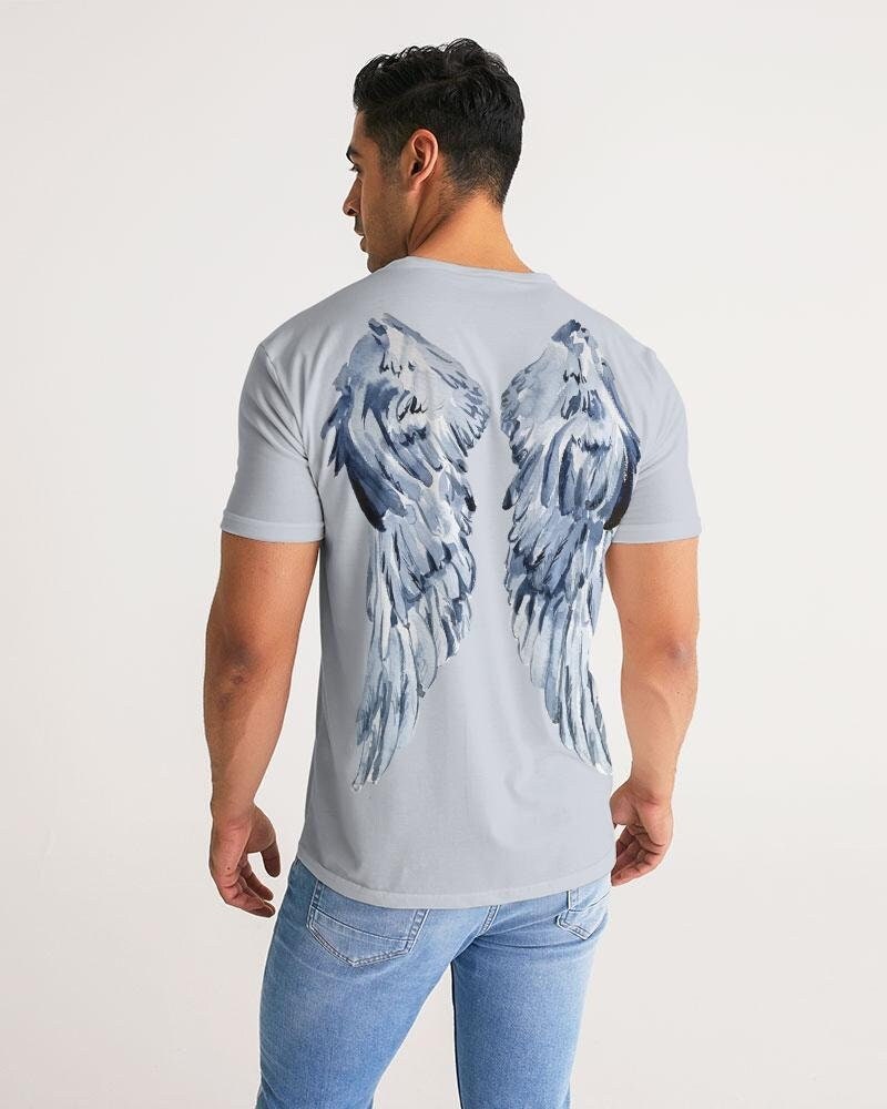 Anaheim Angels Angel Wing Retro MLB T-Shirt Carolina Blue / XL