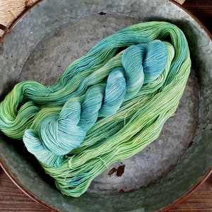 LINO Fifty-Fifty summer yarn made of 50% cotton and superwash merino wool, 2 ply image 3