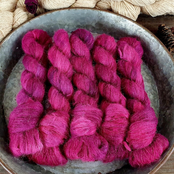 KARINA SuriFlausch, handgefärbtes Garn aus Baby Alpaca & Maulbeerseide, Non-superwash