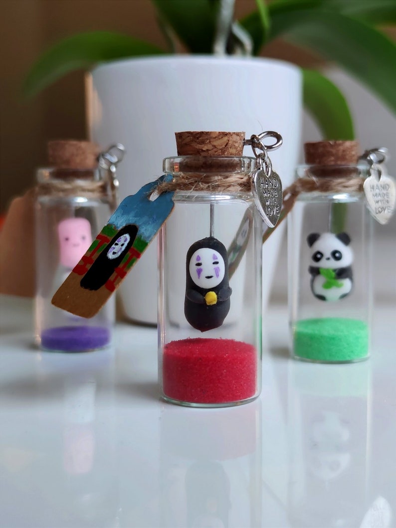 No Face Figure From Spirited Away Anime Manga Fans Clay Figure in a