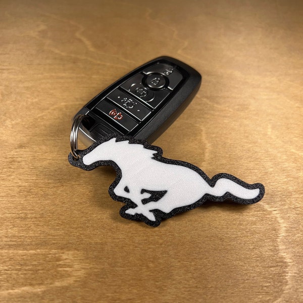 Flexible Ford Mustang keychain