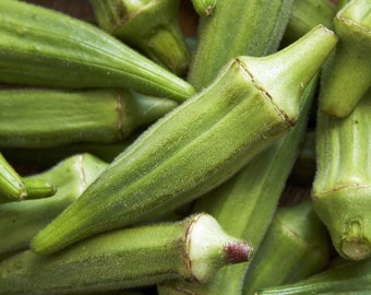 100+ Okra seed Clemson Spineless ,Heirloom Vegetable Seeds