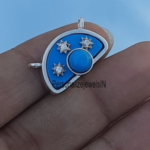 Colgante de estrella arcoíris dorada, colgante arcoíris esmaltado en oro de 14 quilates, colgante de gemas arcoíris, colgante de nube arcoíris, colgante de orgullo arcoíris dorado